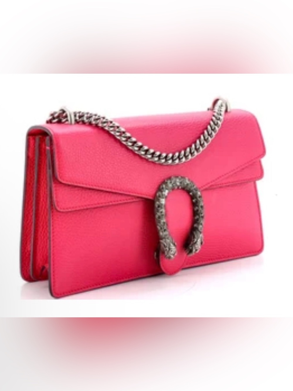 GUCCI Dionysus Small Calfskin Leather Crossbody Bag Pink